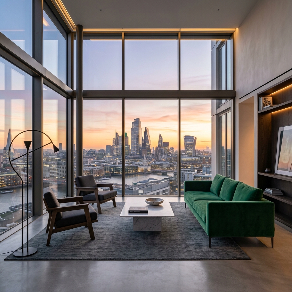 Luksusowe wnętrze apartamentu Adresiq